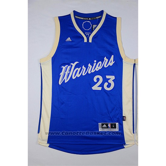 Maglia Natale 2015 Golden State Warriors Draymond Green #23 Blu